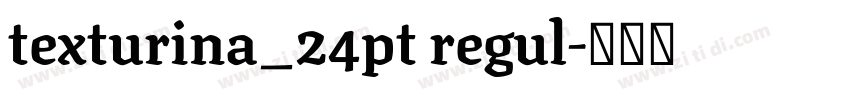 texturina_24pt regul字体转换 texturina_24pt regul字体转换